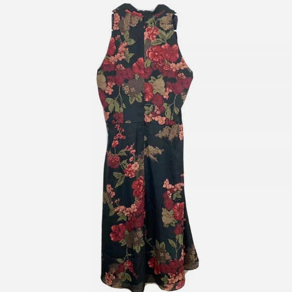 DAVID WARREN | Floral Midi Dress S/M - Picture 2 of 5